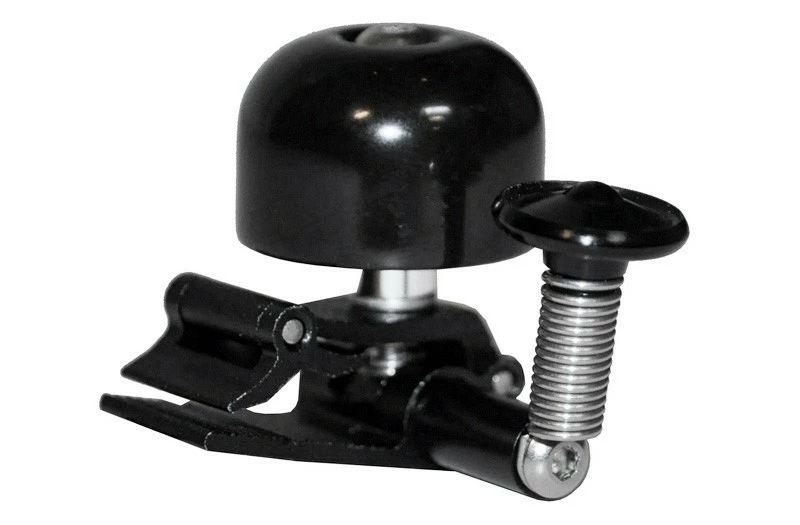 BIKEPARTNER Ringklokke MICRO Messing Sort Clip Funktion For Ka 1 BIKEPARTNER Ringklokke MICRO Messing Sort Clip Funktion For Ka