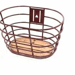 NORDEN Kurv Alu 28" Bordeaux Med Træbund & Udstyr